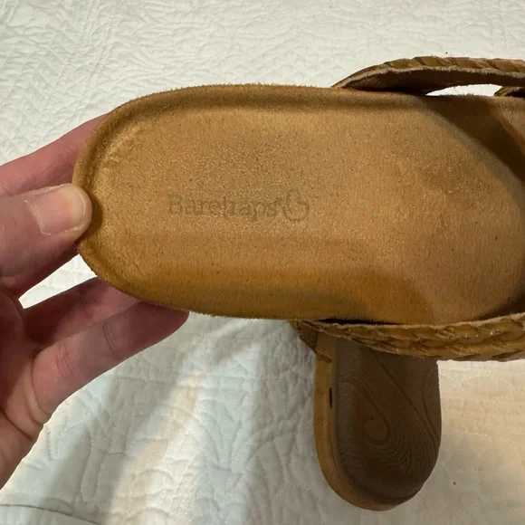 BareTraps Tan and Brown Braided Sandals - Picture 4 of 7
